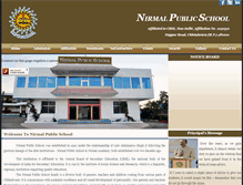 Tablet Screenshot of nirmalschool.com